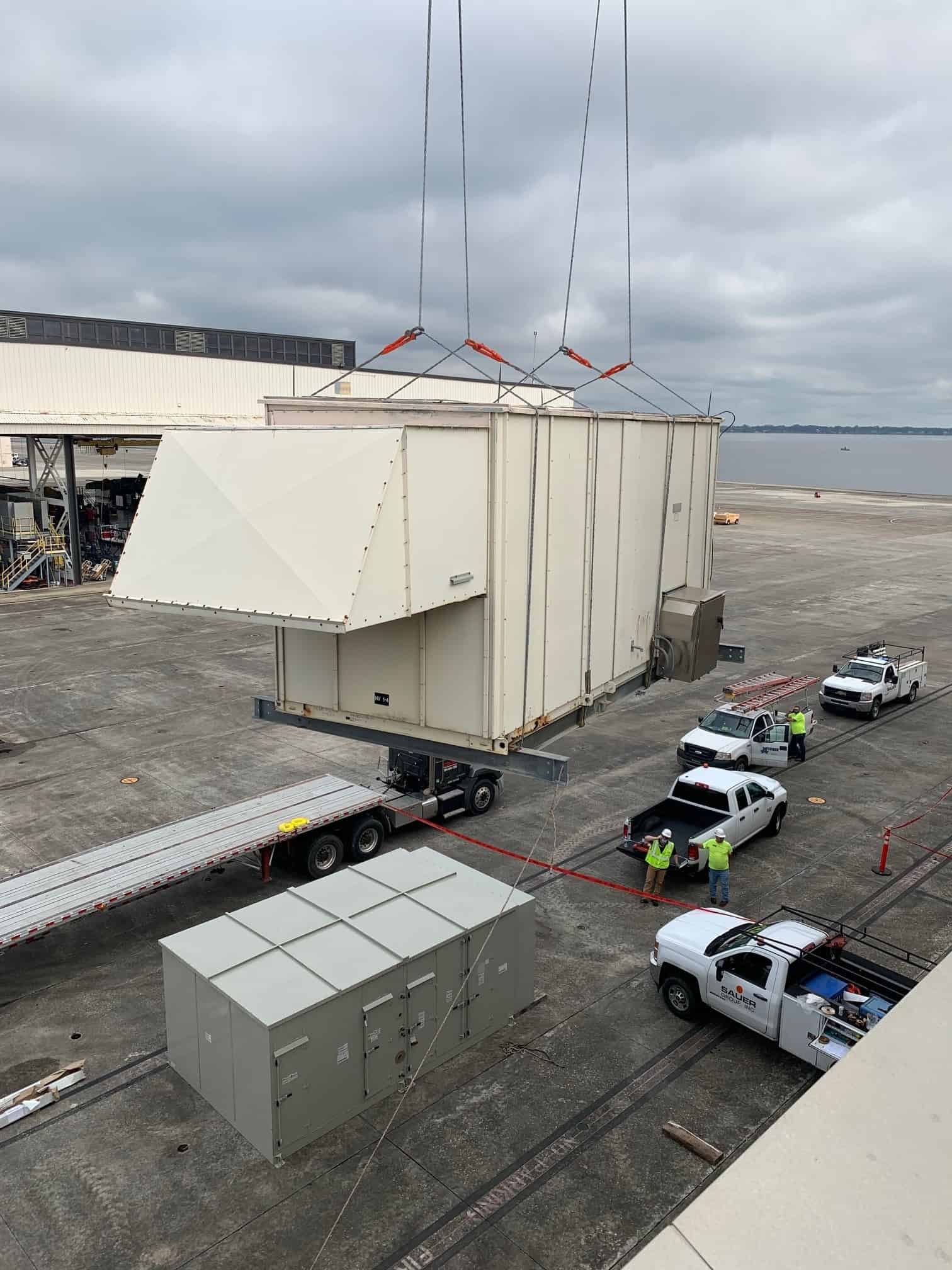 NAS Jax / Sauer Group Featured Projects Coker Crane & Rigging